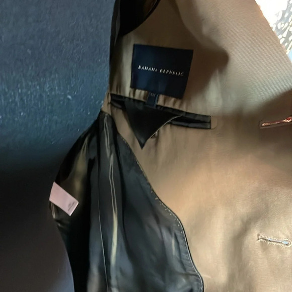 Banana Republic mens suit jacket tan brown cotton 3 button size 38R - Picture 9 of 13